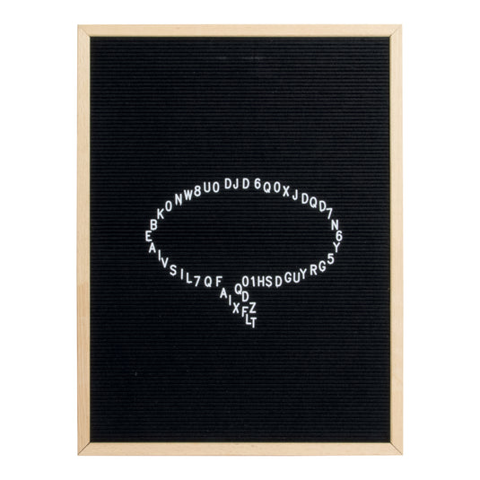 Securit Wall Board - Letter Board - Teak 80x60x2cm - Pack of 6