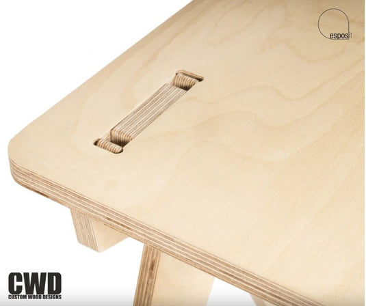 Walker Wooden Stool - Custom Wood Designs