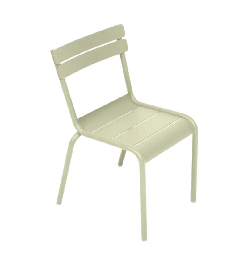 Load image into Gallery viewer, Fermob Luxembourg Kid Chair in Willow Green, suitable for children, designed for kids' corner or restaurant furniture.
