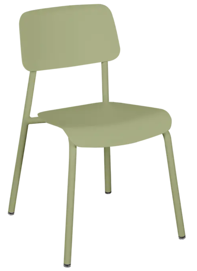 Load image into Gallery viewer, Willow Green Fermob Studie outdoor chair with sleek design, perfect for patio or garden seating.
