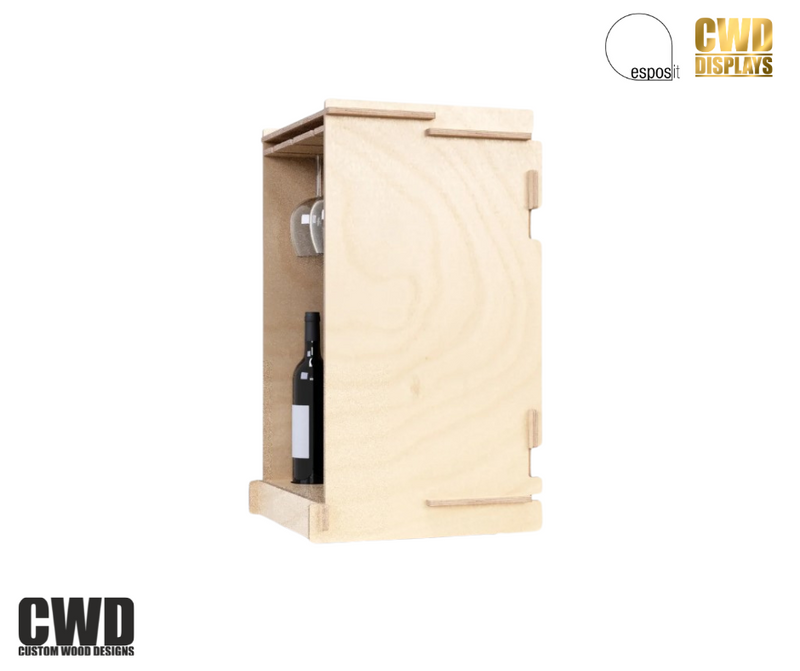 Load image into Gallery viewer, Wine Cube - Custom Wood Designs
