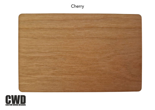 Elegant Cherry wooden hotel key card with RFID chip, customizable with hotel branding.