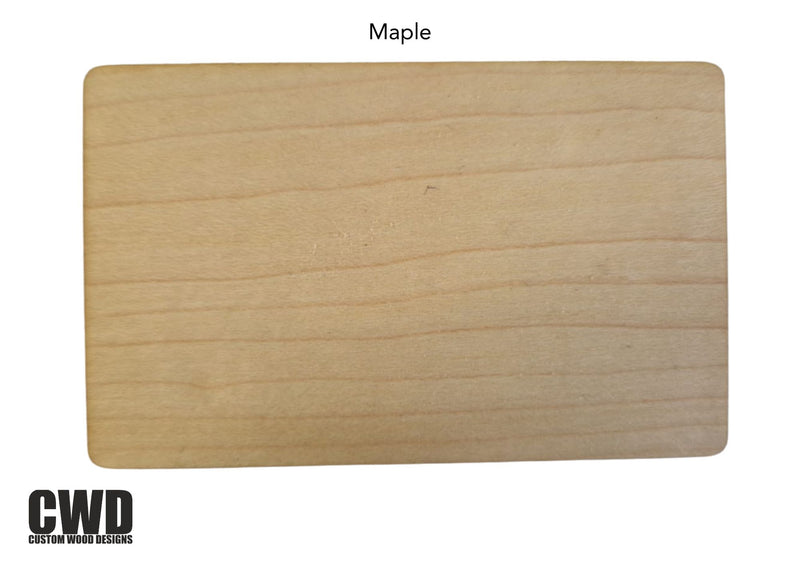 Load image into Gallery viewer, Maple wooden hotel key card with RFID chip, customizable with hotel logo or design.
