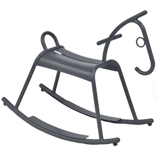 ADADA Rocking Horse – Fermob (Kids Restaurant Furniture) - Custom Wood DesignsFermob Antracite and White ADADA rocking horse for kids' restaurant or waiting area furniture, designed for children's play.Kids Corner Furniture Fermob24575205414999Antracite