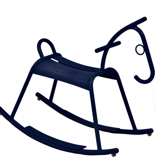 ADADA Rocking Horse – Fermob (Kids Restaurant Furniture) - Custom Wood DesignsFermob ADADA rocking horse for kids corner, deep blue and white, made of wood, part of kids restaurant furniture waiting area.Kids Corner Furniture Fermob24575204652855Deep Blue