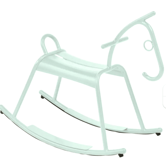 ADADA Rocking Horse – Fermob (Kids Restaurant Furniture) - Custom Wood DesignsWhite ADADA rocking horse by Fermob, designed for kids' restaurant waiting areas, made of durable kids' corner furniture material.Kids Corner Furniture Fermob24575204221783Ice Mint