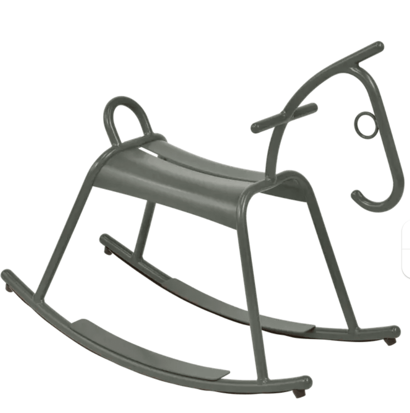 Load image into Gallery viewer, ADADA Rocking Horse – Fermob (Kids Restaurant Furniture) - Custom Wood DesignsWhite Fermob ADADA rocking horse for kids corner or restaurant waiting area, designed for children’s play and seating.Kids Corner Furniture Fermob24575203326871Rosemary
