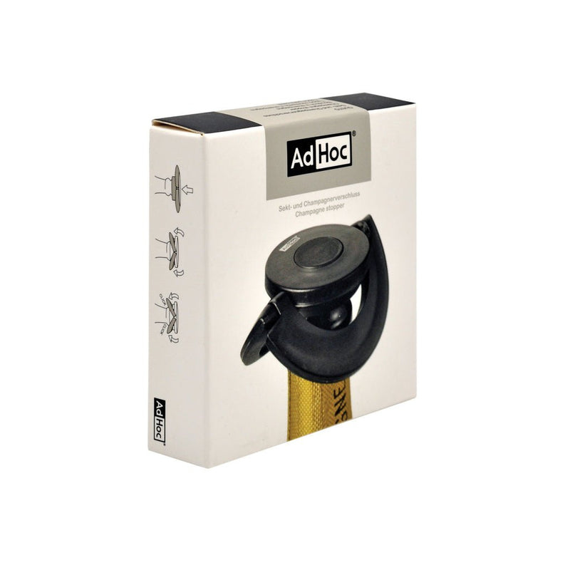 Load image into Gallery viewer, AdHoc Gusto Champagne stopper - Custom Wood DesignsAdHoc Gusto Champagne stopperHome &amp; LivingRBFV31Polypropylene,Siliconeblack
