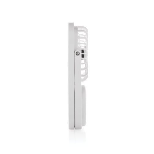 Aervina RCS recycled plastic re-chargeable desk fan - Custom Wood DesignsAervina RCS recycled plastic rechargeable desk fan from XD Collection, shown on a desk with electronic accessories.Phone & Tablet accessoriesP457.0803Recycled ABSwhite