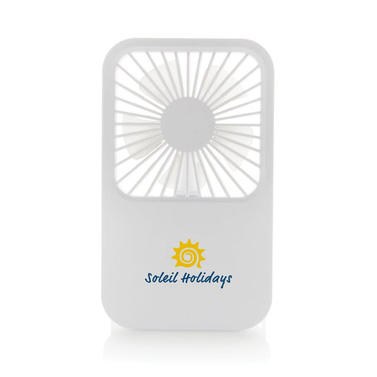 Aervina RCS recycled plastic re-chargeable desk fan - Custom Wood DesignsAervina RCS recycled plastic rechargeable desk fan from XD Collection, shown on a desk with a modern design.Phone & Tablet accessoriesP457.0803Recycled ABSwhite