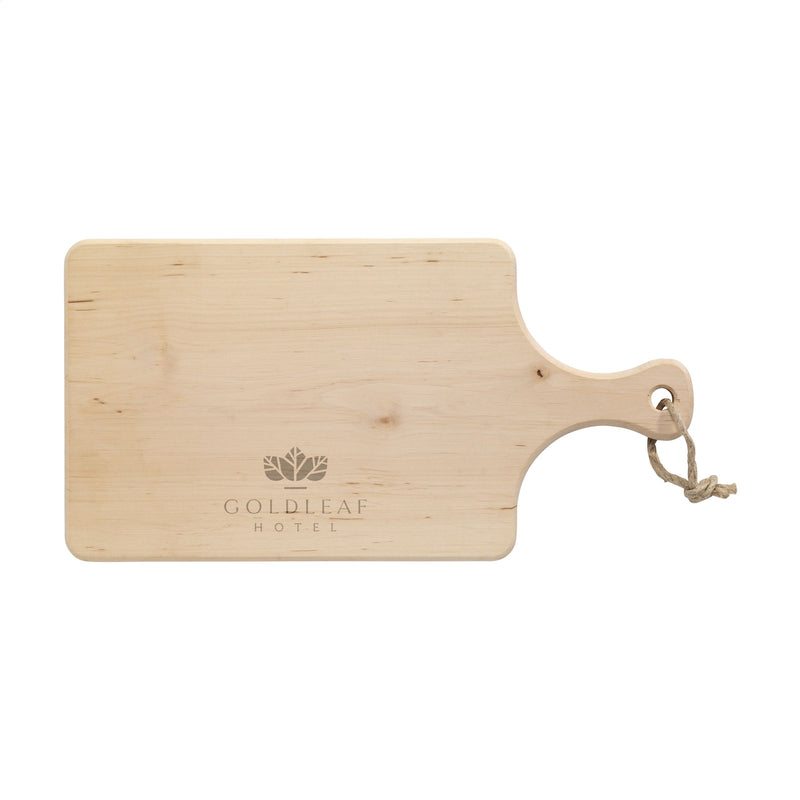 Load image into Gallery viewer, Alderwood cutting board with handle 37x18cm pack of 25 Custom Wood Designs __label: Multibuy alderwoodcustomwooddesignschoppingboardwithhandle
