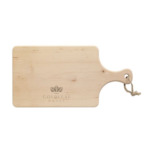 Alderwood cutting board with handle 37x18cm pack of 25 Custom Wood Designs __label: Multibuy alderwoodcustomwooddesignschoppingboardwithhandle