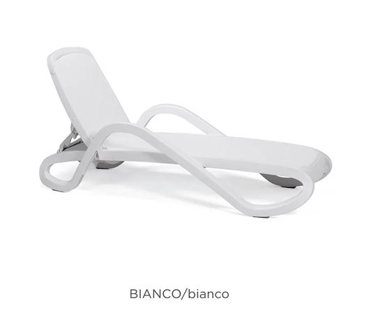 Alfa Sun Lounger Stackable Outdoor Recliner with Armrests - Custom Wood DesignsNardi Alfa sun lounger with armrests, stackable outdoor recliner in white, designed for comfortable outdoor relaxation.Sunlounger24575215664247Bianco Bianco