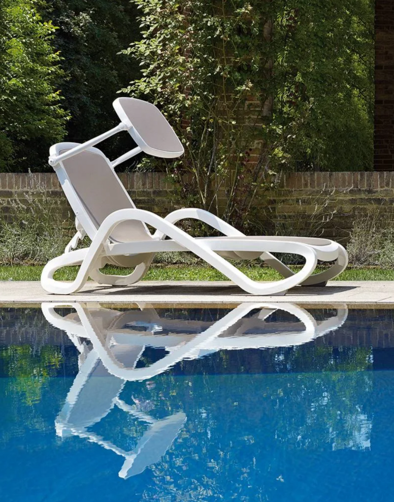 Load image into Gallery viewer, Alfa Sun Lounger Stackable Outdoor Recliner with Armrests
