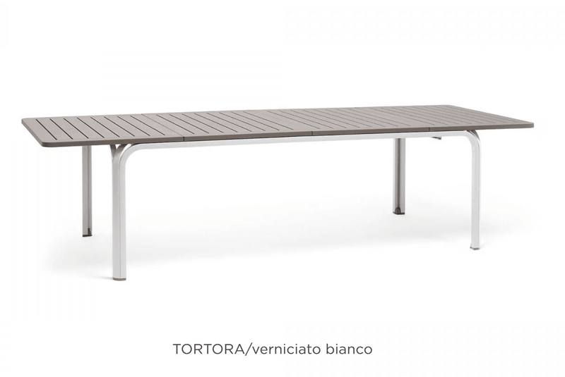 Load image into Gallery viewer, Alloro 210–280 Extensible Outdoor Table - Custom Wood DesignsAlloro 210–280 extensible outdoor table by Nardi, made of durable wood, shown in tortora color, ideal for outdoor dining spaces.Outdoor Table Nardi24575207324215
