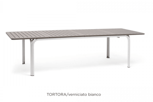 Alloro 210–280 Extensible Outdoor Table - Custom Wood DesignsAlloro 210–280 extensible outdoor table by Nardi, made of durable wood, shown in tortora color, ideal for outdoor dining spaces.Outdoor Table Nardi24575207324215