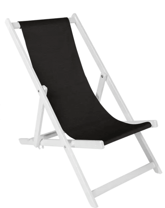 ALPINA Deck Chair Folding Chair - Custom Wood DesignsFermob Blanc and Noir ALPINA folding deck chair, outdoor foldable chair with a stylish design and comfortable seating.Foldable Chair24575199953687Blanc Noir