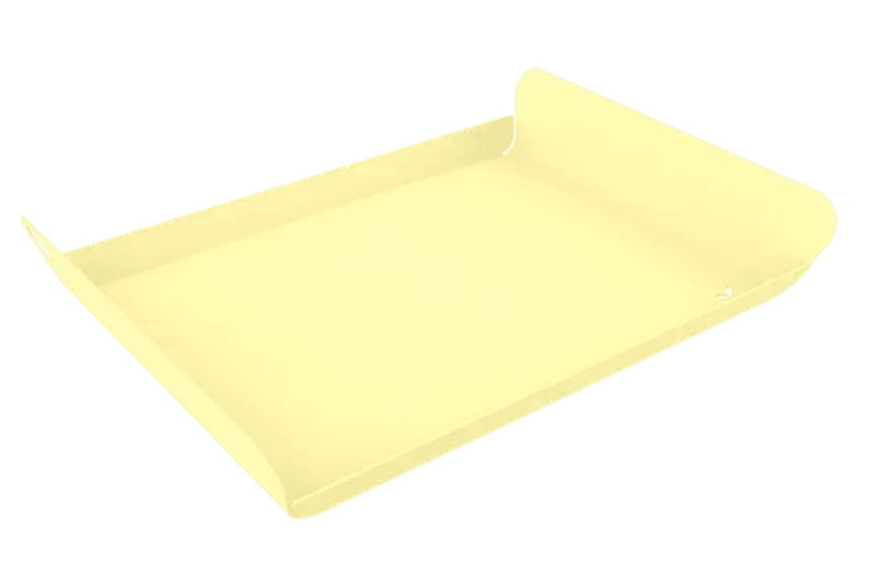 Load image into Gallery viewer, Fermob Alto metal tray, 23x17 cm, frosted lemon design, outdoor serving tray with a modern, stylish look.
