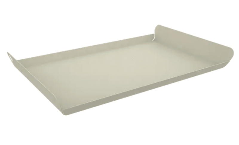 Load image into Gallery viewer, Fermob ALTO metal tray measuring 36x23 cm with a sleek grey finish, ideal for outdoor furniture accessories.
