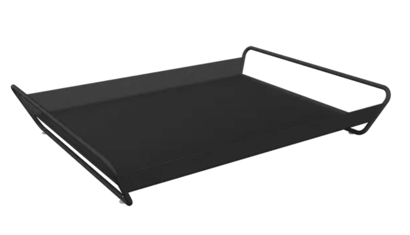 Load image into Gallery viewer, Fermob Antracite ALTO metal tray measuring 53x38.5 cm with a sleek outdoor design and sturdy handles.
