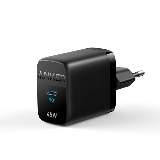 Anker ACE Charger EU 45W - Custom Wood DesignsAnker ACE Charger EU 45W for phones and tablets, compact power adapter with USB-C port, black with brand logo visible.Phone & Tablet accessoriesRBA2643G11ABSblack