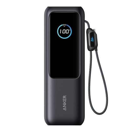 Anker Power Bank 25.000 mah 165W, Built-in retractable cable - Custom Wood DesignsAnker Power Bank 25,000mAh 165W with built-in retractable cable, portable phone and tablet charging accessory in blackPhone & Tablet accessoriesRBA1695H11Polycarbonate,ABSgrey