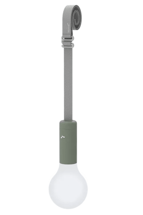 Load image into Gallery viewer, Fermob APLÔ suspended LED lamp hanging with strap, cactus-shaped design, rechargeable, modern outdoor lighting fixture
