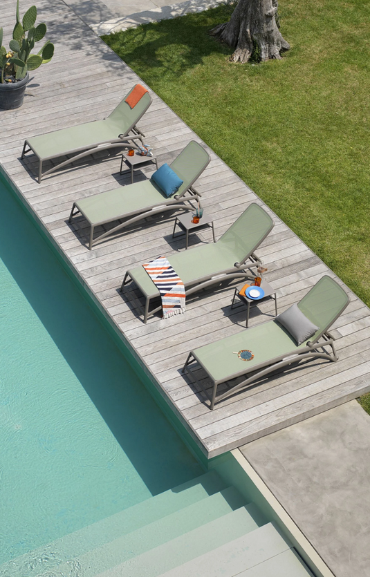 Nardi Atlantico Sun Lounger Stackable Poolside Recliner