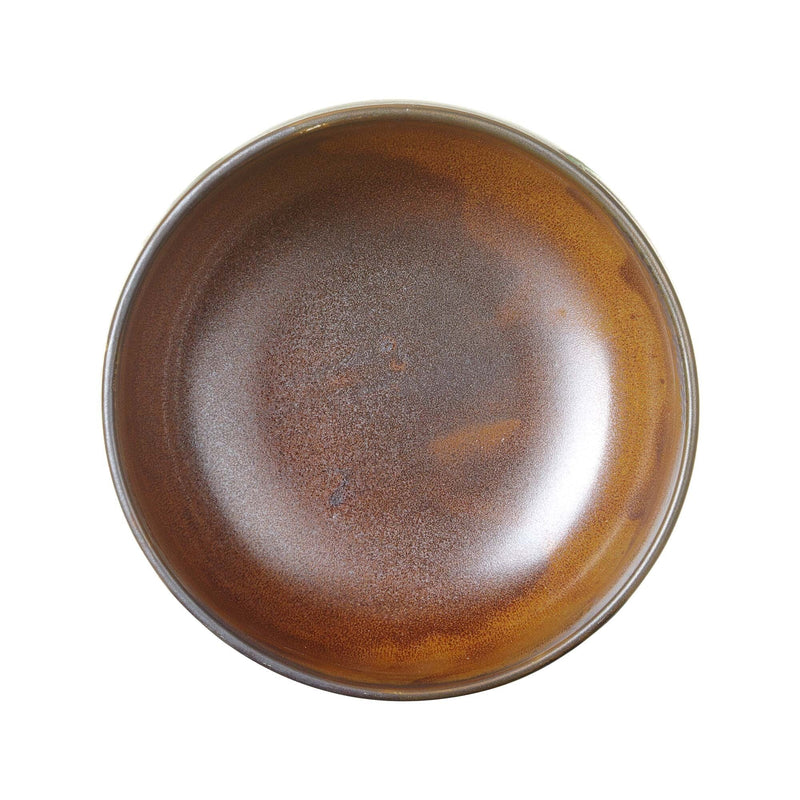 Load image into Gallery viewer, Aurum bowl, 180mm - Custom Wood DesignsAurum bowl by Fine Dine, 180mm, round ceramic serving bowl with a glossy gold finish, shown on a white background.bowl767191
