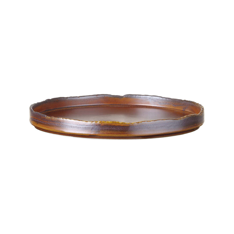 Load image into Gallery viewer, Aurum flat plate, 270mm - Custom Wood DesignsAurum flat plate by Fine Dine, 270mm, ceramic dinner plate with a smooth, white finish, perfect for serving meals.flat plate763841
