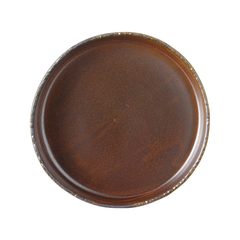 Load image into Gallery viewer, Aurum high edge plate, 250 mm - Custom Wood DesignsAurum high edge plate by Fine Dine, 250 mm, featuring a sleek design with a high rim for serving and presentation.plate with high rim763865
