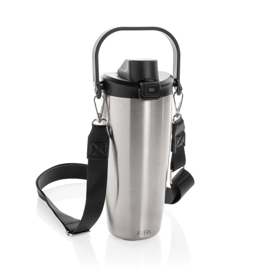 Avira Ayala RCS re-steel duosip lockable crossbody tumbler - Custom Wood DesignsAvira Ayala RCS re-steel duosip lockable crossbody tumbler with leak-proof lid and stainless steel body for hot and cold drinks.DrinkwareP438.1102Recycled Stainless steel,Polypropylenesilver