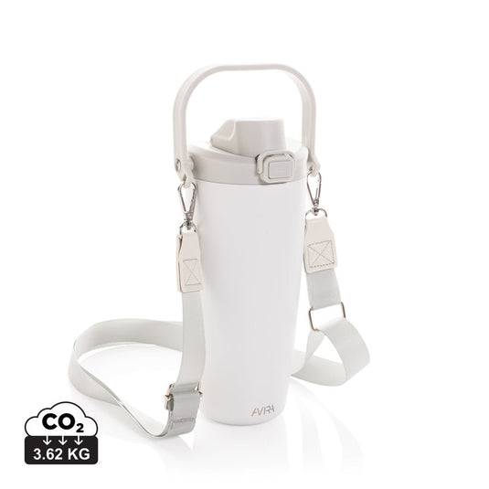 Avira Ayala RCS re-steel duosip lockable crossbody tumbler - Custom Wood DesignsAvira Ayala RCS re-steel duosip lockable crossbody tumbler in stainless steel with secure lid, ideal for on-the-go drinkware.DrinkwareP438.1103Recycled Stainless steel,Polypropylenewhite
