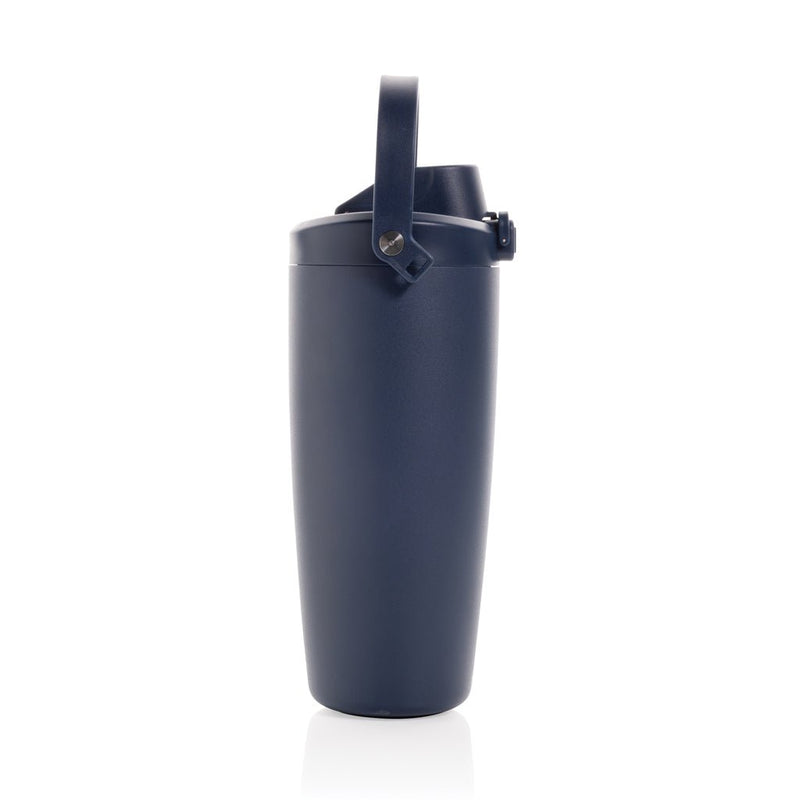Load image into Gallery viewer, Avira Ayala RCS re-steel duosip lockable crossbody tumbler - Custom Wood DesignsAvira Ayala RCS re-steel duosip lockable crossbody tumbler drinkware with stainless steel finish and secure lid.DrinkwareP438.1125Recycled Stainless steel,Polypropylenenavy
