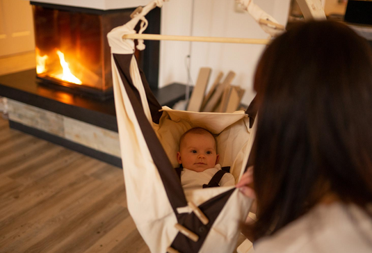 2-in-1 Baby Hammock with Stand and Inlay