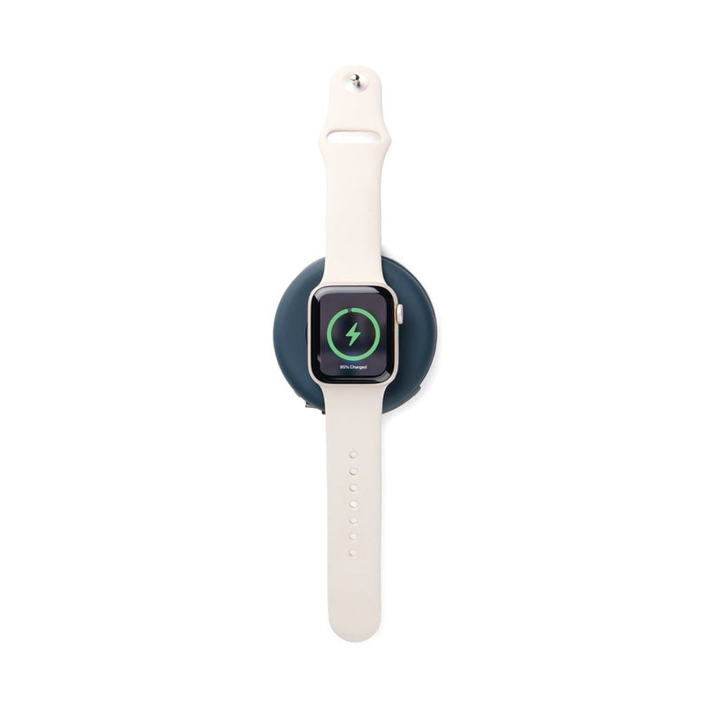 Load image into Gallery viewer, Baltimore RCS 2-in-1 Wireless 15W Travel Charger - Custom Wood DesignsVinga Baltimore RCS 2-in-1 Wireless Travel Charger for phones and tablets, 15W fast charging, compact travel accessory.Phone &amp; Tablet accessoriesV3080125Recycled Polyurethane,Recycled ABSnavy
