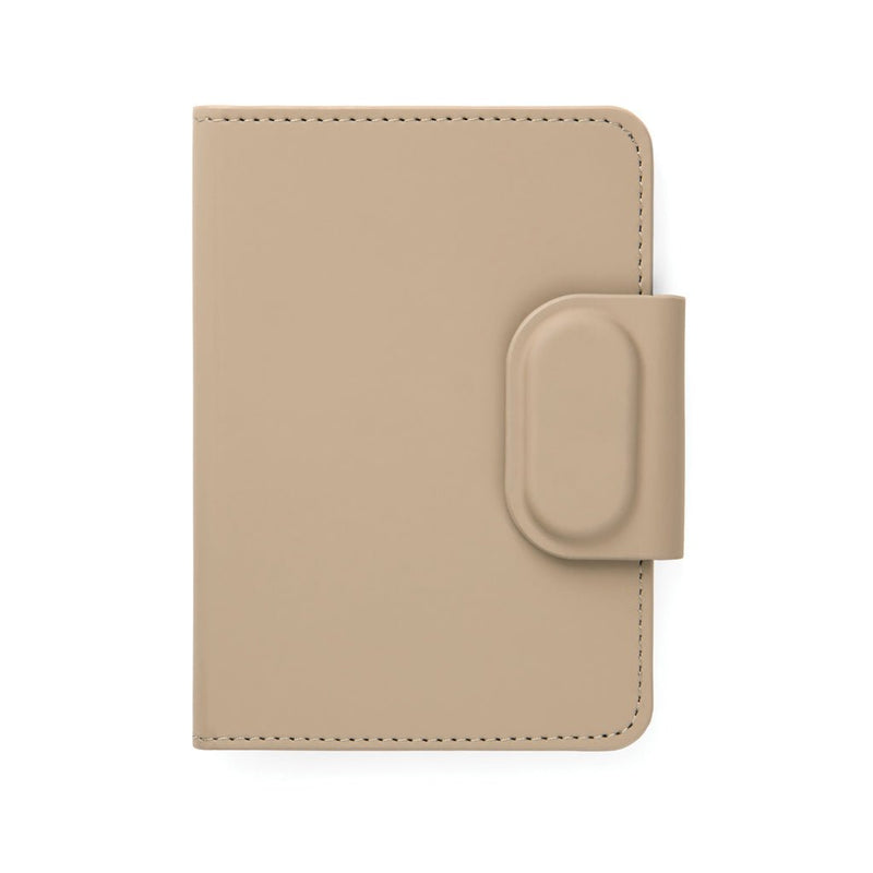 Load image into Gallery viewer, Baltimore RCS Passport Cover With Finder Dual - Custom Wood DesignsVinga Baltimore RCS passport cover with finder for phone and tablet accessories, black leather with card slots and ID window.Phone &amp; Tablet accessoriesV3010019Recycled Polyurethane,Recycled ABSgreige
