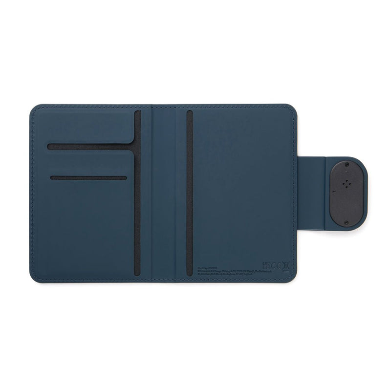 Load image into Gallery viewer, Baltimore RCS Passport Cover With Finder Dual - Custom Wood DesignsVinga Baltimore RCS passport cover with finder, designed for phone and tablet accessories, in black with textured surface.Phone &amp; Tablet accessoriesV3010025Recycled Polyurethane,Recycled ABSnavy
