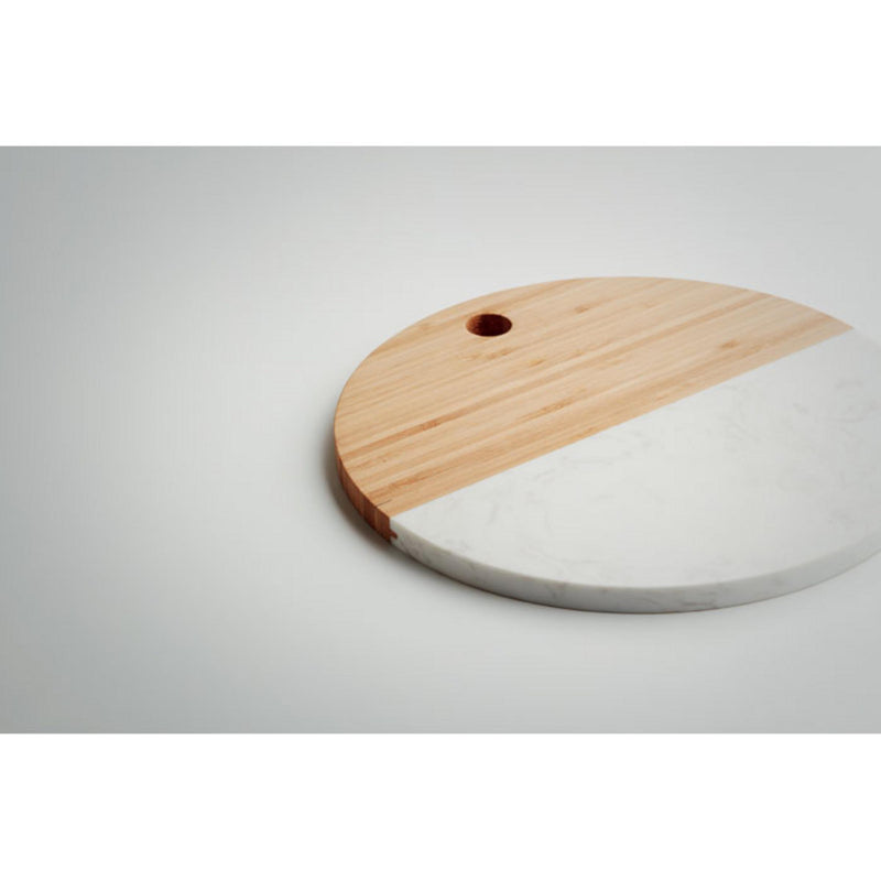 Load image into Gallery viewer, Bamboo/Marble serving board pack of 25 Custom Wood Designs __label: Multibuy bamboomarbleboardcustomwooddesigns

