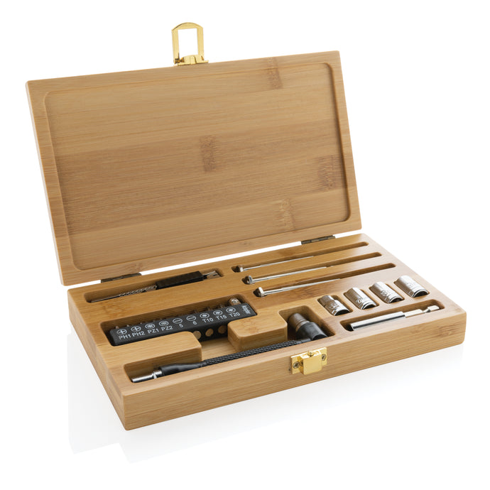 Bamboo Tool Set pack of 25 Custom Wood Designs __label: Multibuy bambootoolsetcustomwooddesignspromo