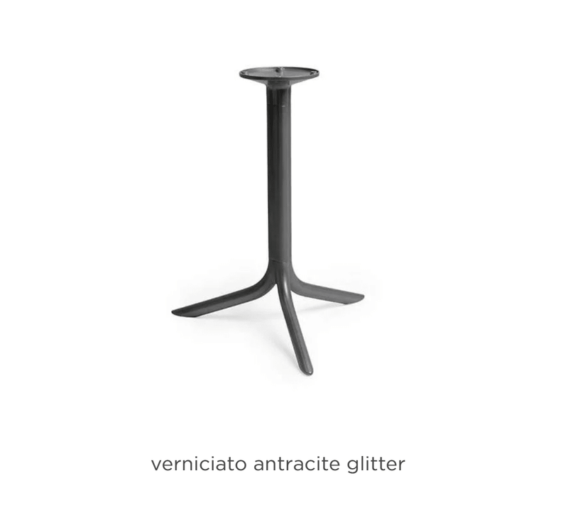 Load image into Gallery viewer, Base Break Table Base - Custom Wood DesignsNardi Antracite Base Break Table Leg for outdoor tables, showing a sturdy, black metal leg with a sleek design.Nardi Base Table Leg24575219703095AntraciteNo Treatment
