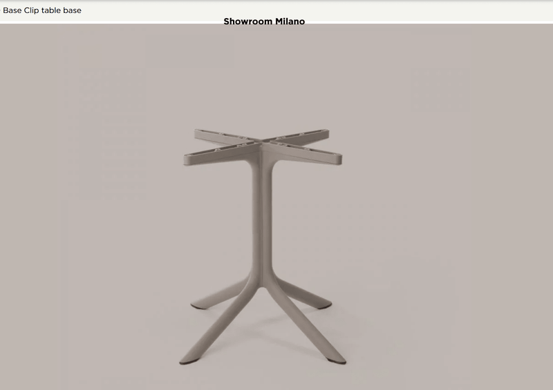 Load image into Gallery viewer, Base Clip Table Base - Custom Wood DesignsNardi Base Clip for table, sturdy metal table base for restaurants, with a sleek black finish and secure clip attachment.Base for Table24575204317303Agave
