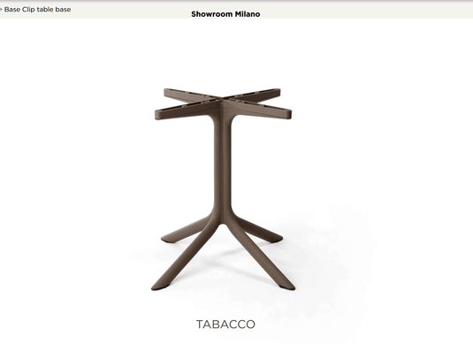 Base Clip Table Base - Custom Wood DesignsNardi tobacco-colored base clip for table, designed to secure table bases in restaurant settings, made of durable material.Base for Table24575204018999Tabacco