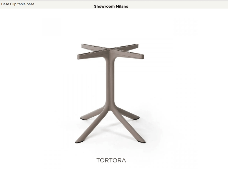 Load image into Gallery viewer, Base Clip Table Base - Custom Wood DesignsNardi Tortora Base Clip for table, sturdy table base for restaurant furniture with clip attachmentBase for Table24575203986231Tortora
