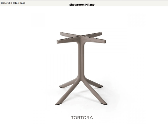 Base Clip Table Base - Custom Wood DesignsNardi Tortora Base Clip for table, sturdy table base for restaurant furniture with clip attachmentBase for Table24575203986231Tortora