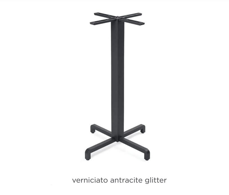 Load image into Gallery viewer, Base Fiore High Table Base - Custom Wood DesignsAntracite Nardi Base Fiore high table leg for restaurant outdoor settings, featuring a sturdy metal construction and sleek design.Nardi Base Table Leg24575215330999AntraciteNo Treatment
