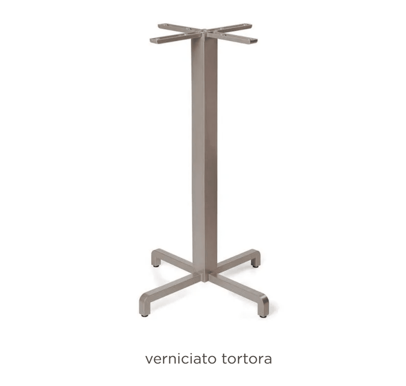 Load image into Gallery viewer, Base Fiore High Table Base - Custom Wood DesignsNardi Base Fiore high table leg in tortora color, designed for outdoor restaurant tables, sturdy and stylish for outdoor settingsNardi Base Table Leg24575214732695TortoraNo Treatment
