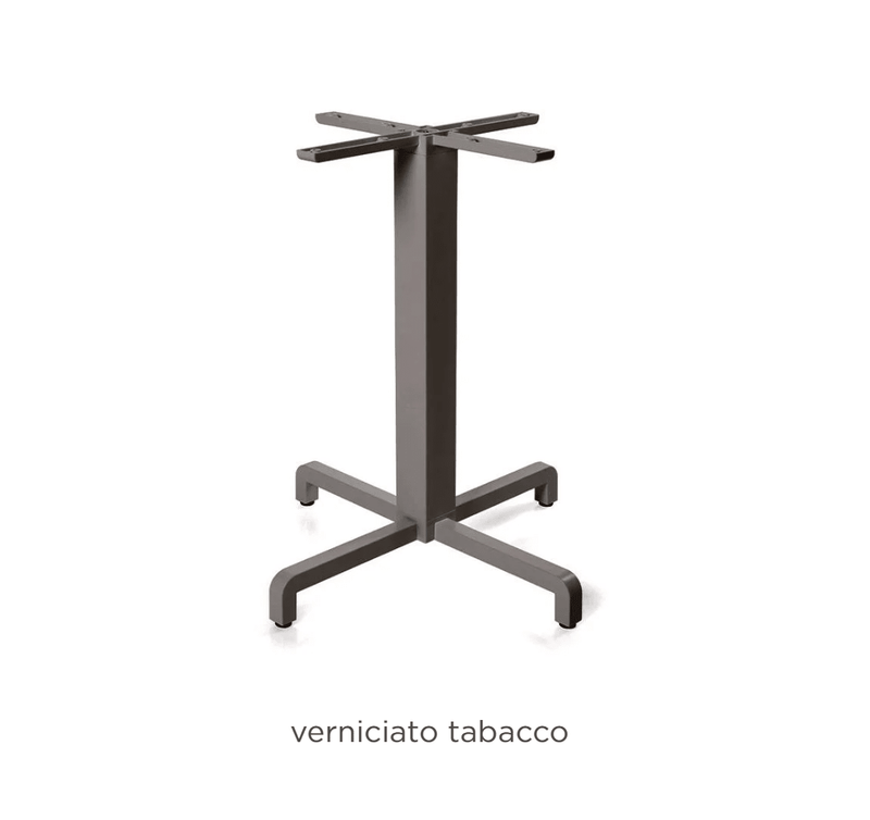 Load image into Gallery viewer, Base Fiore Table Base - Custom Wood DesignsNardi Base Fiore table leg in tobacco finish, sturdy metal support for hotel or restaurant patio furniture.Nardi Base Table Leg24575214190455TabaccoNo Treatment
