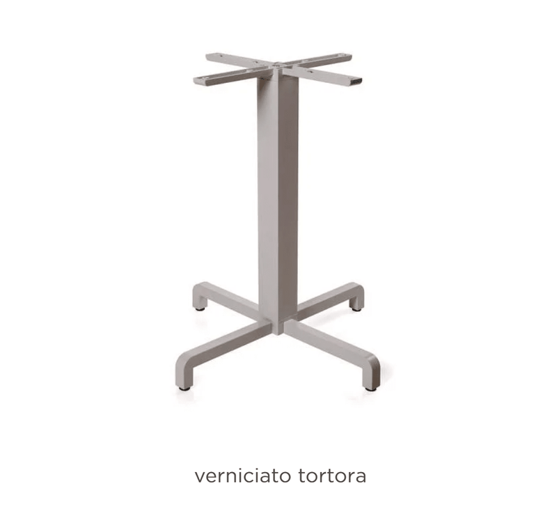 Load image into Gallery viewer, Base Fiore Table Base - Custom Wood DesignsNardi Base Fiore table leg in tortora color, designed for hotel and restaurant patio furniture, sturdy metal construction.Nardi Base Table Leg24575213957687TortoraNo Treatment
