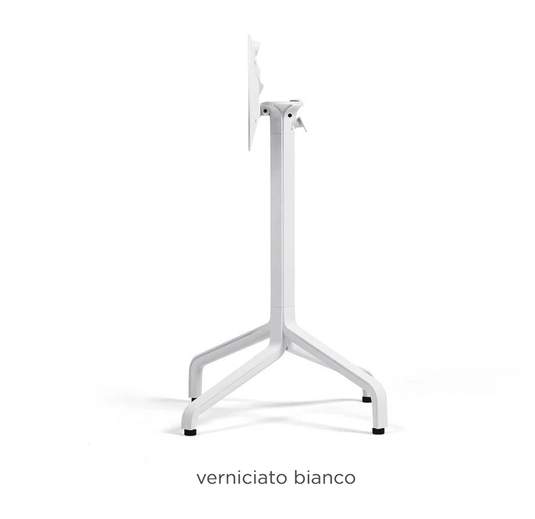 Base Frasca Mini Folding Table Base - Custom Wood DesignsNardi Base Frasca Mini Folding Table base in white, designed for outdoor Nardi tables, shown on a patio setting.Nardi Base Table24575217738775BiancoNo Treatment